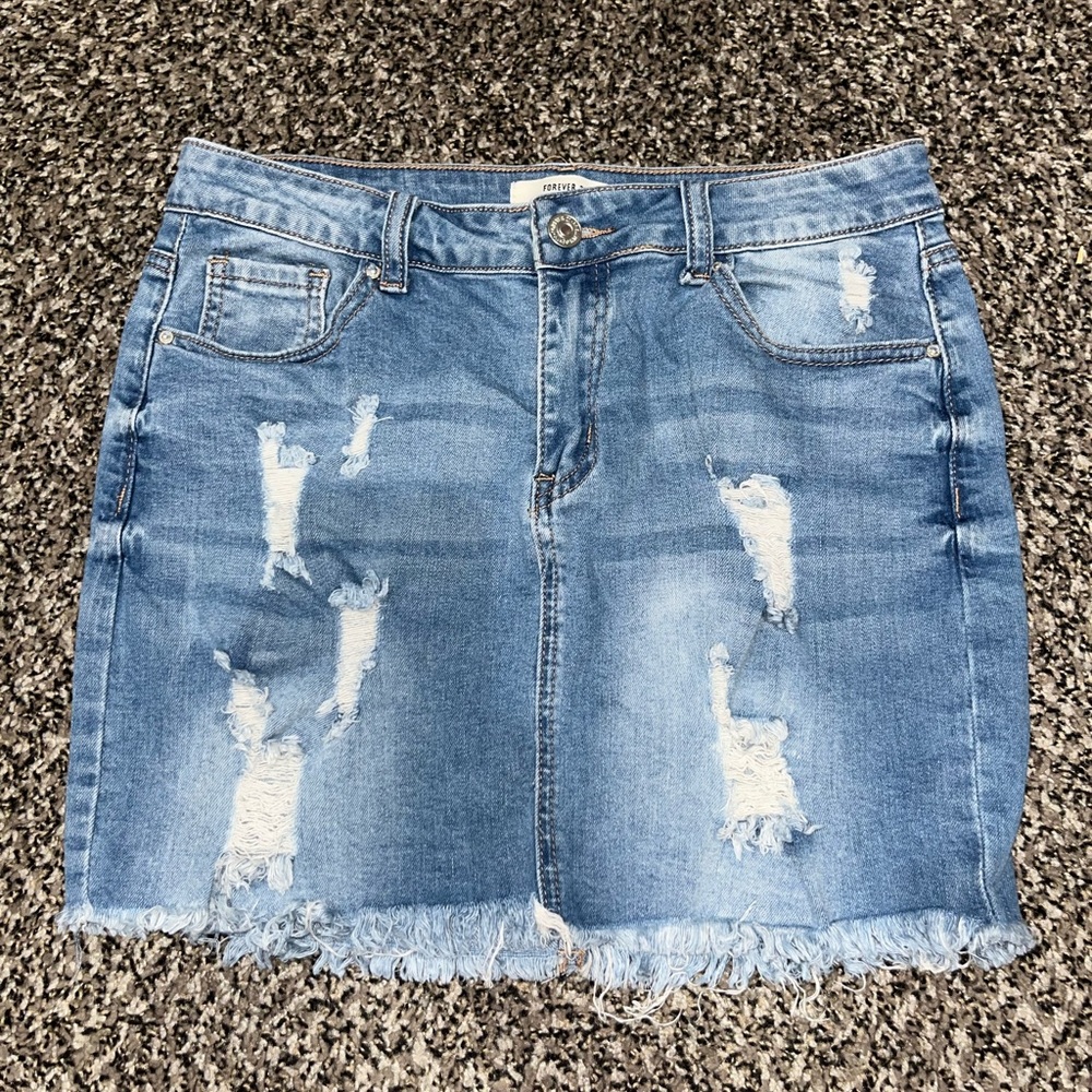 Denim Mini Skirt